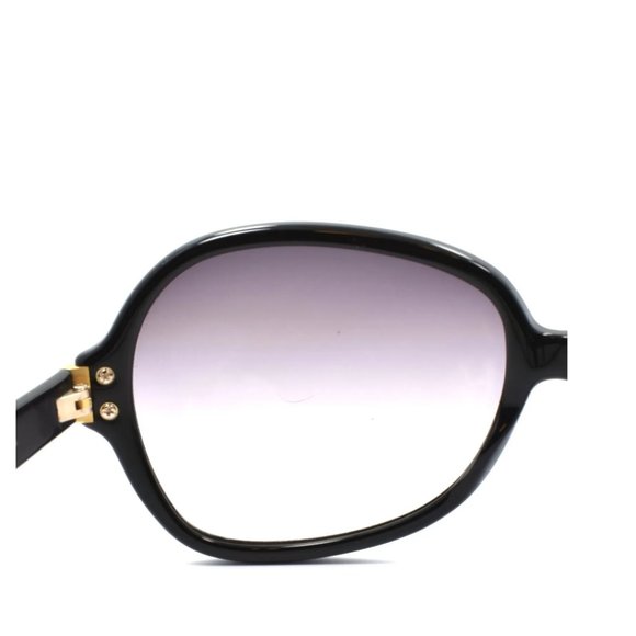 OLIVER PEOPLES LEYLA BK/G OVERSIZED SUNGLASSES BLACK / VIOLET GRADIENT